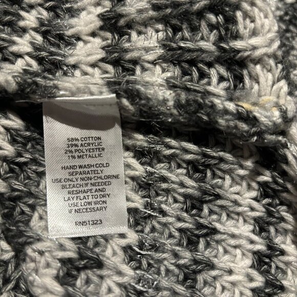 Halogen Womens Metallic Striped Sweater Size XL Rich Black - Picture 7 of 7